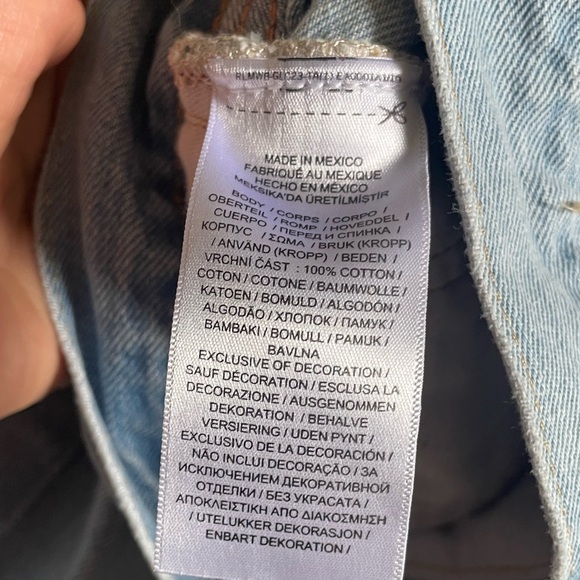 Polo Ralph Lauren Light Blue high rise straight leg distressed Jeans 28 - Picture 6 of 13